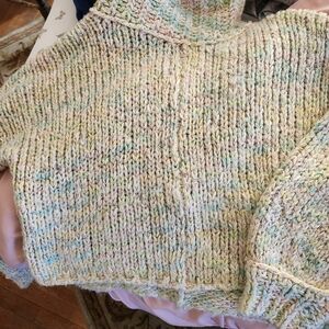 Free People Pastel Knit Women's Sweater
